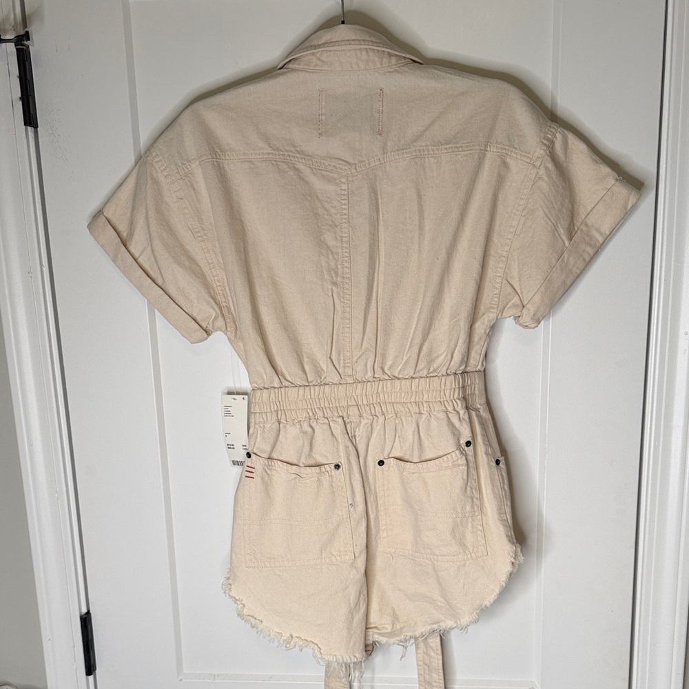 NWT BDG 100% cotton Cream Button-Up Romper‎ - Small - Picture 10 of 11